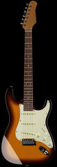 Suhr Select Classic S Guitar, Roasted Neck, 3 Tone Burst, Aged Green