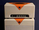 Divided By 13 BTR 23 Head, 1x12 Speaker Cab, Ivory, Orange - Humbucker Music