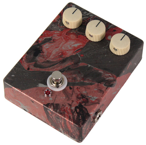 Nash Custom NGDP Fuzz Overdrive Pedal, Aged Red, Black #04 - Humbucker Music