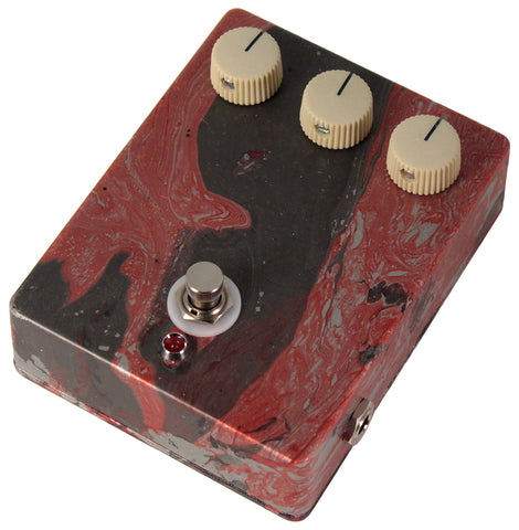 Nash Custom NGDP Fuzz Overdrive Pedal, Aged Red, Black, #02 - Humbucker Music