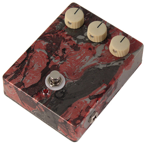 Nash Custom NGDP Fuzz Overdrive Pedal, Aged Red, Black, #03 - Humbucker Music