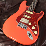 Suhr Select Classic S HSS Guitar, Roasted Neck, Fiesta Red, Tortoise Shell - Humbucker Music