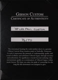 Gibson Custom Shop 1957 Les Paul Custom Reissue Guitar, VOS, Ebony Black - Humbucker Music