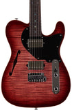 Suhr Select Alt T Guitar, Faded Trans Wine Red Burst, Black PG - Humbucker Music