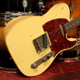 Nash T63 Guitar, Vintage White, Heavy Aging, Tortoise Shell - Humbucker Music