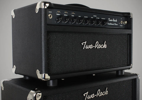 Two-Rock Traditional Clean 100/50 Head, 2x12 Cab, Black, Sparkle Matrix Grille - Humbucker Music