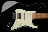Suhr Select Classic S HSS Guitar, Roasted Neck, Maple, Black, Aged Green - Humbucker Music