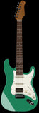 Suhr Select Classic S HSS Guitar, Roasted Neck, Cactus Green Metallic - Humbucker Music