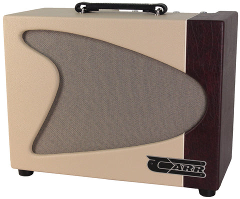 Carr Trail Rider 1x12 Combo Amp, Cream, Wine - Humbucker Music