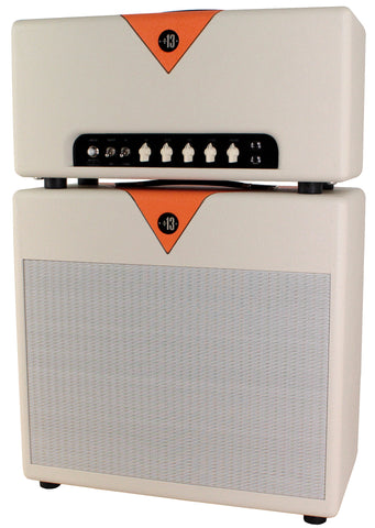 Divided By 13 BTR 23 Head, 1x12 Speaker Cab, Ivory, Orange - Humbucker Music