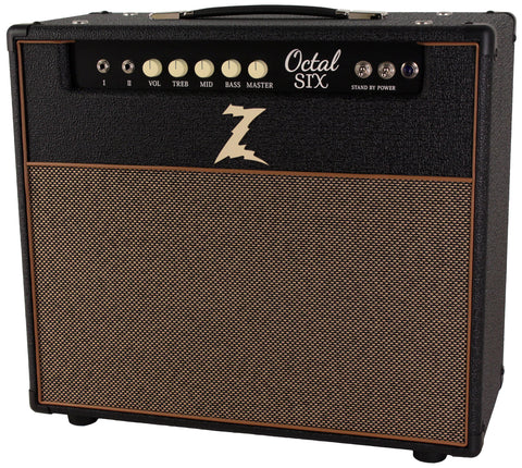 Dr. Z Octal Six 1x12 Combo Amplifier, Black, Tan - Humbucker Music