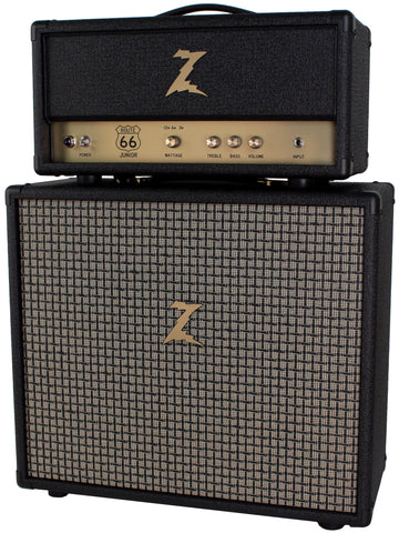 Dr. Z Route 66 Jr. Head, 1x12 Speaker Cab, Black - Humbucker Music