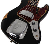 Fender Custom Shop 1962 Jazz Bass, Relic, Aged Black - Humbucker Music