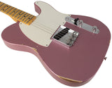 Fender Custom Shop 1956 Esquire Relic, Super Faded Burgundy Mist Metallic - Humbucker Music