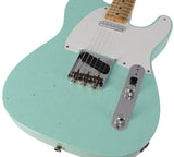 Fender Custom Shop 1958 Top Load Telecaster, Journeyman Relic, Faded Surf Green - Humbucker Music
