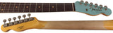 Fender Custom Shop Limited Reverse '60 Tele Custom, Heavy Relic, Aged Daphne Blue Over 3-Color Sunburst - Humbucker Music