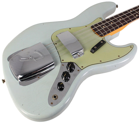 Fender Custom Shop Limited 1964 Jazz Bass, Journeyman Relic, Super Faded Aged Sonic Blue