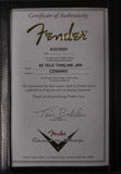 Fender Custom Shop Limited 1968 Telecaster Thinline Guitar, Journeyman Relic, Aged Natural - Humbucker Music