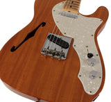 Fender Custom Shop Limited 1968 Telecaster Thinline Guitar, Journeyman Relic, Aged Natural - Humbucker Music