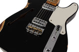 Fender Custom Shop Limited Caballo Tono Ligero Tele, Relic, Aged Black - Humbucker Music