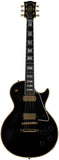 Gibson Custom Shop 1957 Les Paul Custom Reissue Guitar, VOS, Ebony Black - Humbucker Music