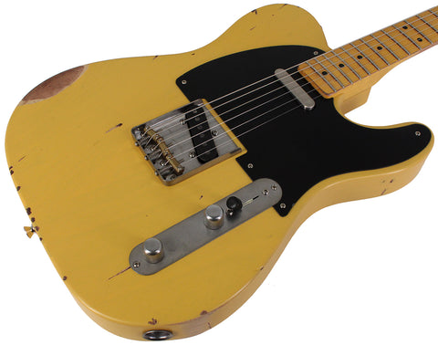 Nash T52 Guitar, Butterscotch Blonde, Medium Aging