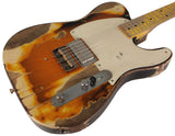 Nash E1HB Guitar, 2-Tone Burst, Extra Heavy Aging