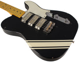 Nash GF-3 Gold Foil Guitar, Black, Competition Stripes, Light Aging - Humbucker Music