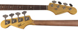 Nash JB63 Bass Guitar, Black, Tortoise Shell, Light Aging - Humbucker Music