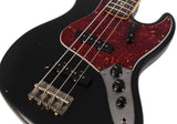 Nash JB63 Bass Guitar, Black, Tortoise Shell, Light Aging - Humbucker Music