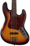 Nash JB63 Bass Guitar, 3-Tone Sunburst, Tortoise Shell, Light Aging