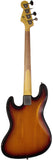 Nash JB63 Bass Guitar, 3-Tone Sunburst, Tortoise Shell, Light Aging
