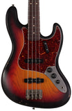 Nash JB63 Bass Guitar, 3-Tone Sunburst, Tortoise Shell, Light Aging