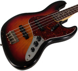 Nash JB63 Bass Guitar, 3-Tone Sunburst, Tortoise Shell, Light Aging