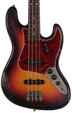 Nash JB63 Bass Guitar, 3-Tone Sunburst, Tortoise Shell, Light Aging