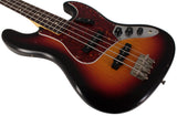 Nash JB63 Bass Guitar, 3-Tone Sunburst, Tortoise Shell, Light Aging