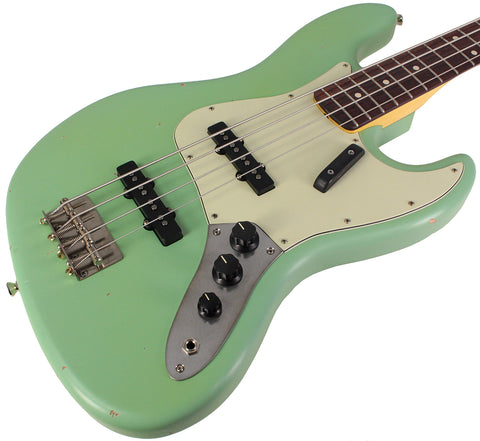 Nash JB63 Bass Guitar, Surf Green, Light Aging