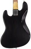 Nash JB63 Bass Guitar, Black, Tortoise Shell, Light Aging