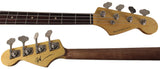 Nash JB63 Bass Guitar, Black, Tortoise Shell, Light Aging