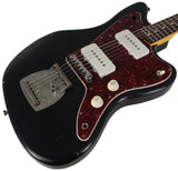 Nash JM63 Jazzmaster Guitar, Black, Light Aging - Humbucker Music