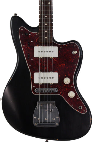 Nash JM63 Jazzmaster Guitar, Black, Light Aging