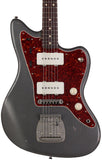 Nash JM63 Jazzmaster Guitar, Charcoal Frost Metallic, Light Aging