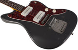 Nash JM63 Jazzmaster Guitar, Charcoal Frost Metallic, Light Aging