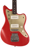 Nash JM63 Jazzmaster Guitar, Dakota Red, Gold Pickguard, Light Aging - Humbucker Music