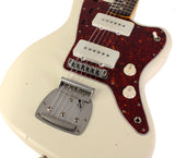 Nash JM63 Jazzmaster Guitar, Olympic White, Light Aging