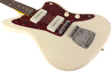 Nash JM63 Jazzmaster Guitar, Olympic White, Light Aging