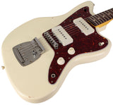 Nash JM63 Jazzmaster Guitar, Olympic White, Light Aging