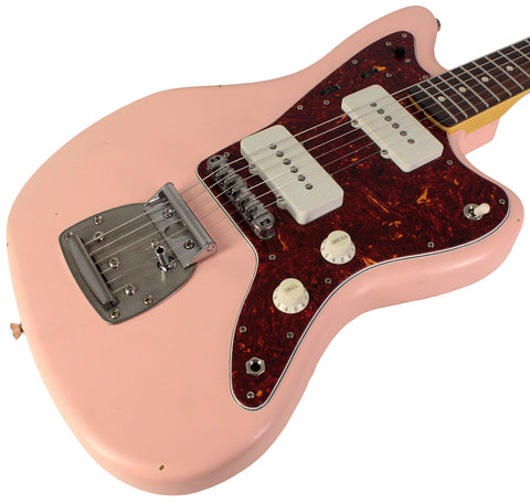 Nash JM63 Jazzmaster Guitar, Shell Pink, Light Aging - Humbucker Music