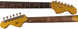 Nash JM63 Jazzmaster Guitar, 3 Tone Sunburst, Gold Anodized Pickguard, Light Aging - Humbucker Music