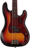 Nash PB63 Bass Guitar, 3-Tone Sunburst, Light Aging, Tortoise Shell